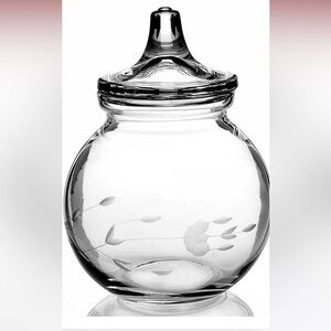 Like New Heritage Collection Princess House etched glass cottonball candy bowl